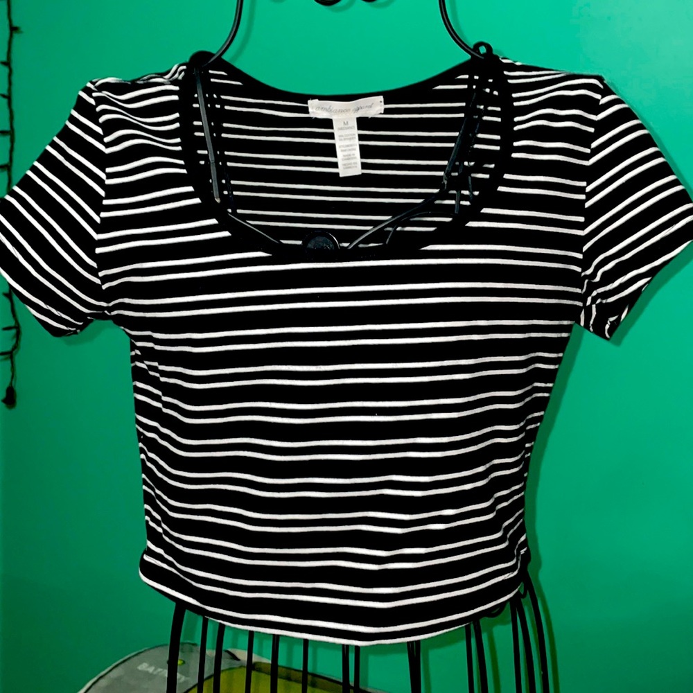 Striped crop top